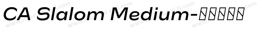 CA Slalom Medium字体转换